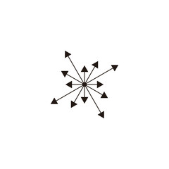 Arrows, everyone geometric symbol simple logo vector