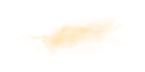 Fototapeta premium Soft Yellow Smoke Trail. Realistic Misty Effect for Atmospheric Design, Visual Overlays, or Abstract Digital Art Projects