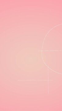 Animation of hand written mathematical formulae over pink background