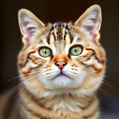 Closeup vertical shot of a cute European shorthair