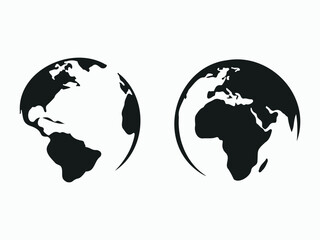 Earth Isolated World Planet Icon Vector Illustration Design