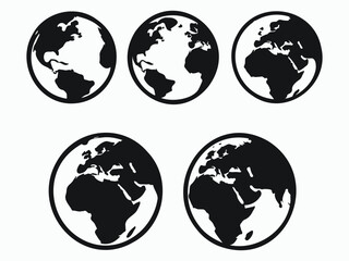 Earth Isolated World Planet Icon Vector Illustration Design
