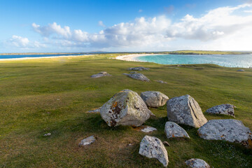 Seascape. Dog,s bay on a sunny day. Galway. Ireland