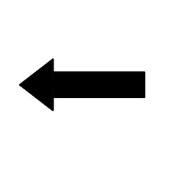 black arrow sign
