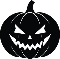  pumpkin jack o lantern silhouette design  