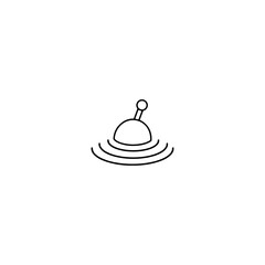 Fishing icon flat vector design.