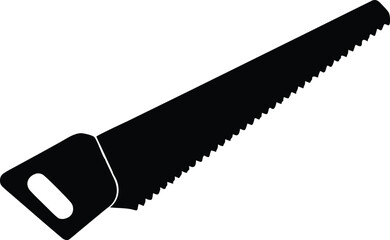  carpentry handsaw silhouette vector art