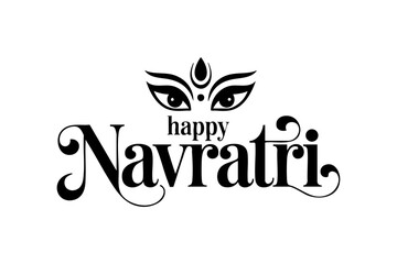 Festive Navratri Typography