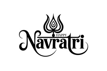 Festive Navratri Typography