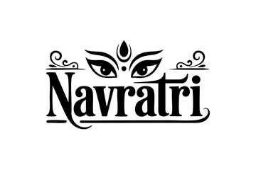 Festive Navratri Typography