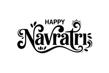Festive Navratri Typography