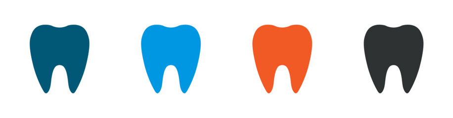 Teeth icon for dentistry, dental health.