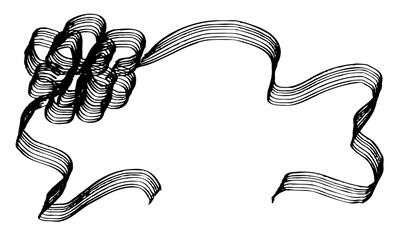 Antique Hand-drawn Ribbon_Vector_Greeting Card, Celebration, Message｜01,
アンティークな手書きのリボン_ベクター_グリーティングカード、お祝い、メッセージ