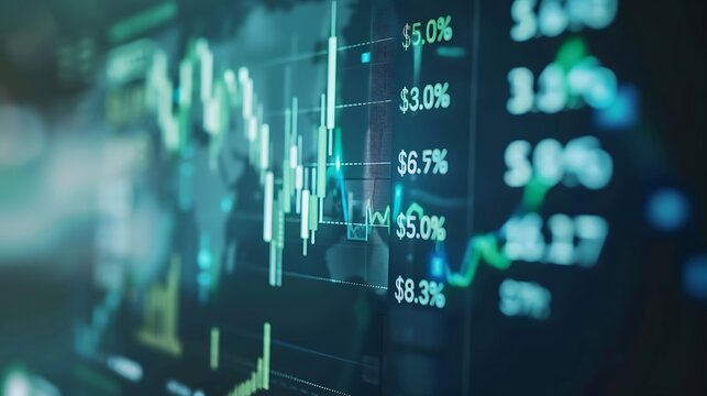 Stock market chart analysis financial data investment graph business trading economics forex currency exchange