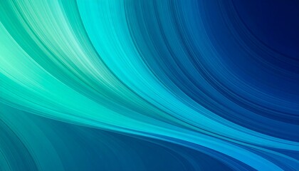 Obraz premium Luminous Cascade of Flowing Teal and Sapphire Curves