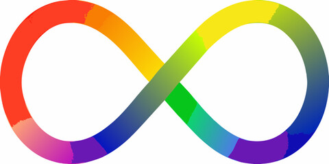 Rainbow Infinity Symbol Design