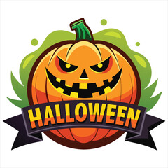 Happy Halloween. Happy Halloween text banner design template. Happy Halloween logo , Happy Halloween label, Happy Halloween sticker, Happy Halloween poster, Happy Halloween banner design.