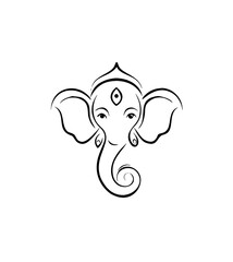 Hindu God Ganesha Illustration