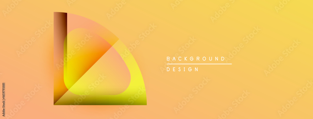 Poster abstract gradient design. warm colors blend, creating dynamic visual effect. minimalist style, moder