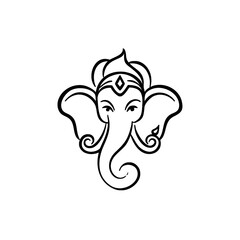 Hindu God Ganesha Illustration