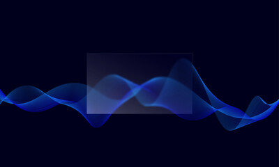 Landing page in glassmorphism style.