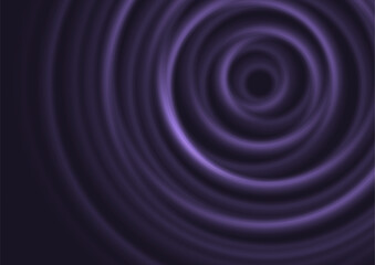 Dark violet smooth spiral circles abstract geometric background. Vector futuristic tech design