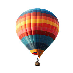 Naklejka premium and keyword list based on the image.. Hot air balloon floating up in sky