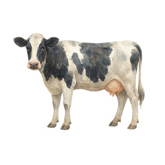 watercolor cow animal png transparent