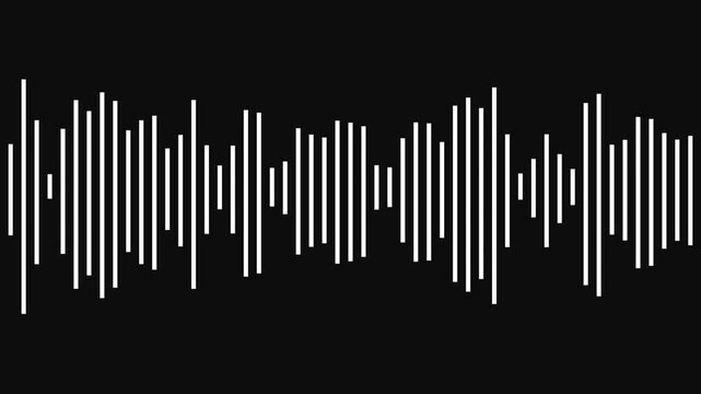 Equalizer icon. Sound wave and vibration icon, vector, silhouette design. Soundwave frequency icon. Digital voice recorder audio wave vector symbol.