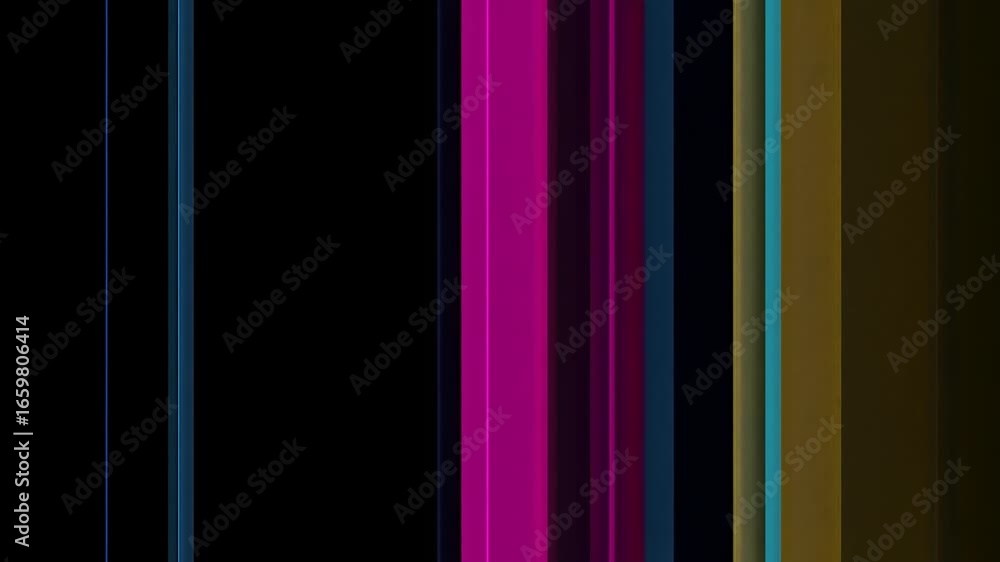 Poster vibrant color bands transitioning across the screen in a dynamic and rhythmic pattern, ideal for cre