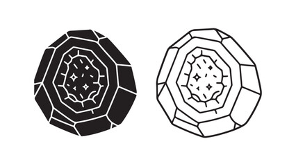 Obraz premium Abstract geometric shape with transparent background