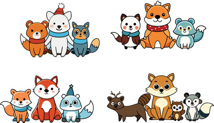 Obraz premium Animals and colorful image design 