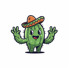 Characters made of cardboard with green and cute colors. Kaliur drawing style