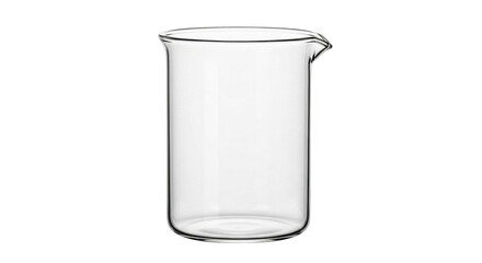Empty Glass Beaker Laboratory Or Barware