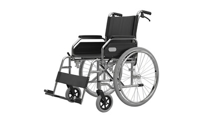Fototapeta premium Manual Wheelchair Medical Equipment 3d Render