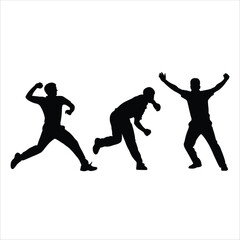Fototapeta premium Cricket players in action