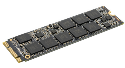 Nvme Ssd Pcie M2 Card Closeup