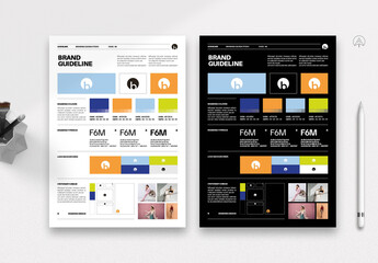 Brand Guideline Poster Design Template