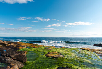 rocky shore of the Arctic Ocean without people