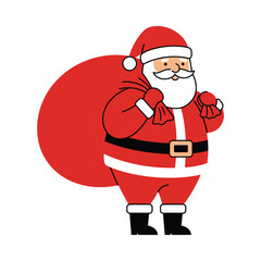 Vector illustration of a decorated Chrismast tree with presents, a festive symbol for the Christmas and New Years holiday season celebration.