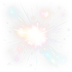 Fireworks, celebration, fireworks, night, holiday sky explode in colour. PNG pyrotechnic display shines in Overlay with transparent glow. Bright flash PNG perfect for New Year, July