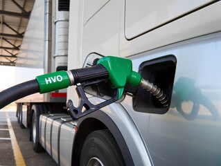 HVO Nozzle Fueling Refrigerated Truck