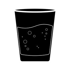 soda water icon on white background