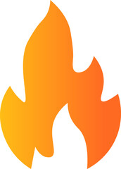 Flame Icons, Flame Vector Icon. Simple flat burning fire silhouette collection. Hot energy symbol for graphic design, Vector Illustration