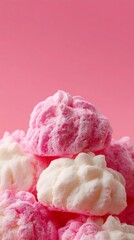 Chum chum bright pink and white Bengali sweet vertical background