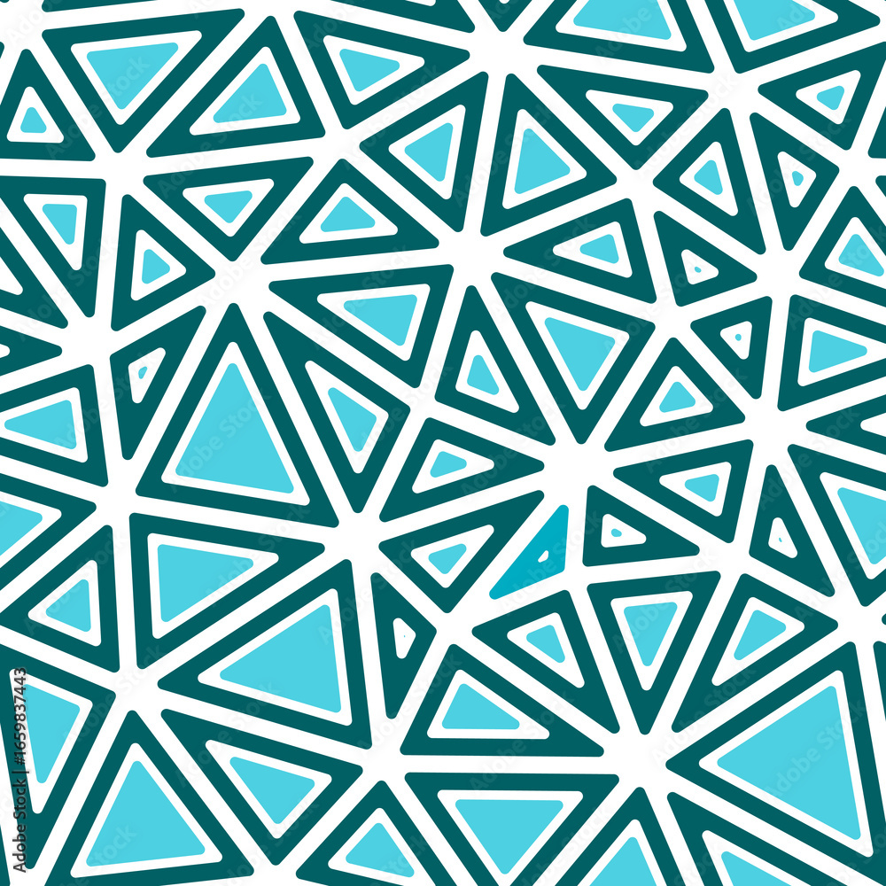 Poster triangles pattern geometric design. rounded solid shapes in frames. large triangles size. one tone c