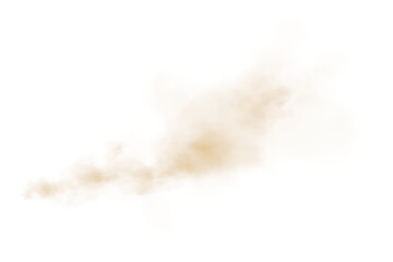 Light Gold Smoke Transparent Cloud Effect with Soft Mist and Vapor Texture