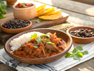 Hearty Brazilian and Latin American Meat Stew with Rice