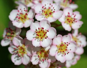 Close-up of small, delicate white flowers