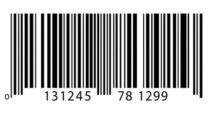A barcode representing product information, ready to be scanned